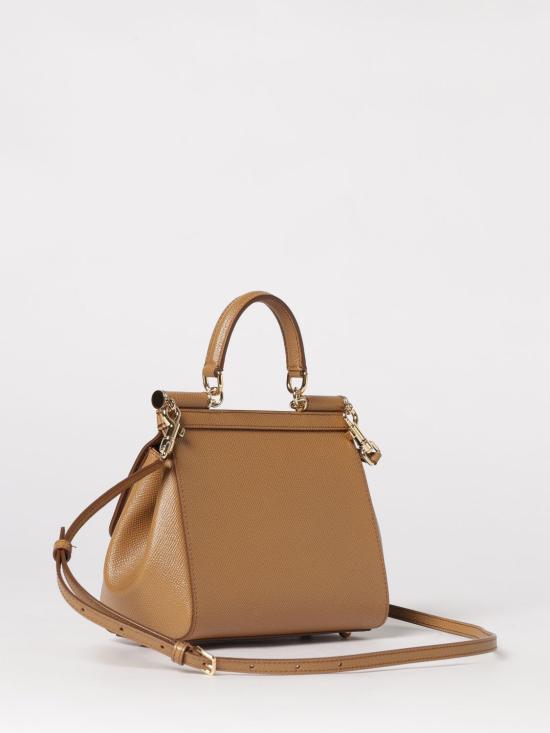 26SS 돌체앤가바나 미디움 시실리 핸드백 BB6003B1001 8M417 Brown - DOLCE & GABBANA