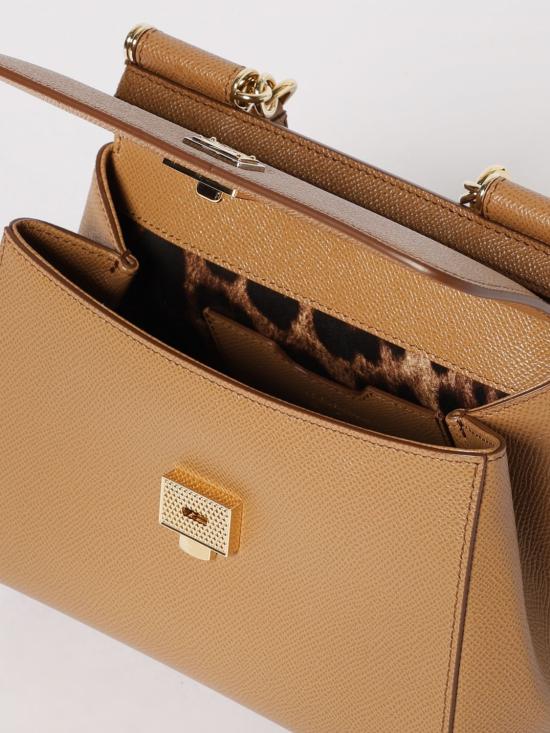 26SS 돌체앤가바나 미디움 시실리 핸드백 BB6003B1001 8M417 Brown - DOLCE & GABBANA