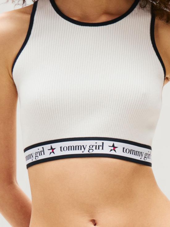 25FW 타미힐피거 탑 DW0DW21438 YBL Yellow Cream - TOMMY HILFIGER