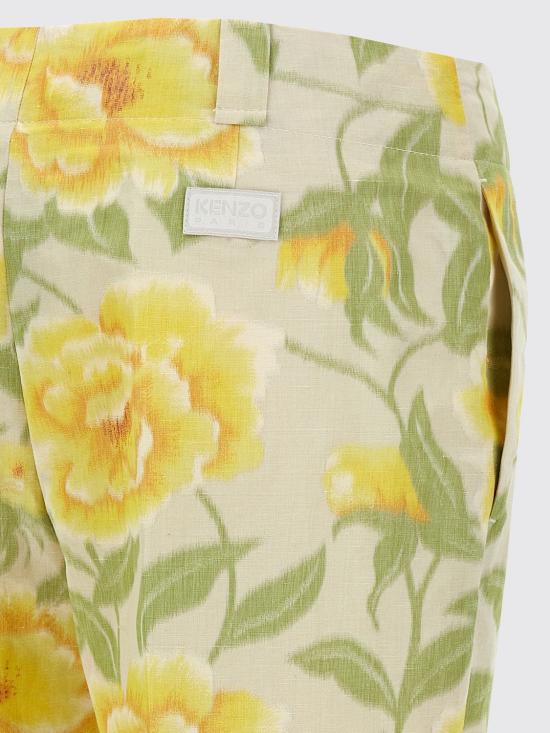 25FW 겐조 스트레이트 팬츠 FF52PA0939O1 01 Multicolor - KENZO