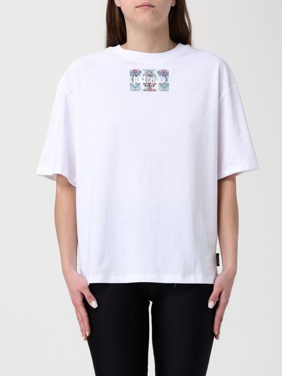 26SS 저스트까발리 반팔 티셔츠 80PAHT08CJ500 V35 White