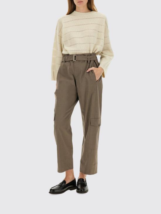 25FW 브루넬로 쿠치넬리 스트레이트 팬츠 M0W07P8979 C054 Mud - BRUNELLO CUCINELLI