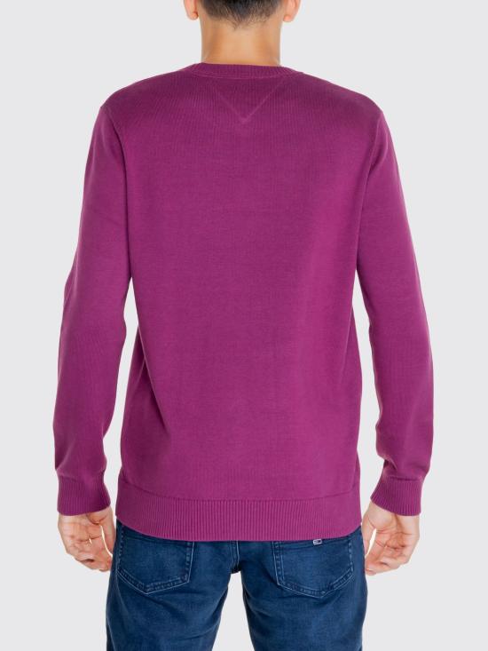 25FW 타미힐피거 스웨터 DM0DM18895 VVK Red Purple - TOMMY HILFIGER