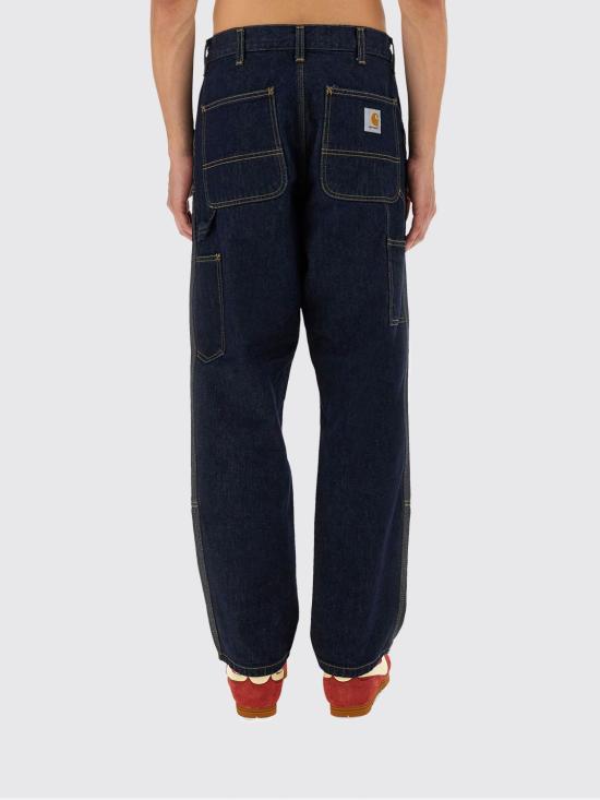25FW 칼하트 WIP 스미스 데님 더블 니 팬츠 I032699 01 02 Navy - CARHARTT WIP