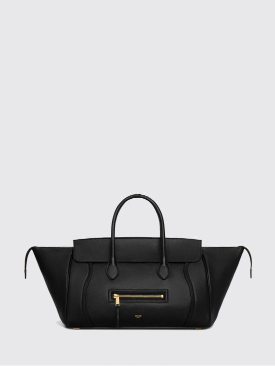 26SS 셀린느 미디움 뉴 러기지 서플 샤이니 램스킨 L100E3GW2 38NO Black