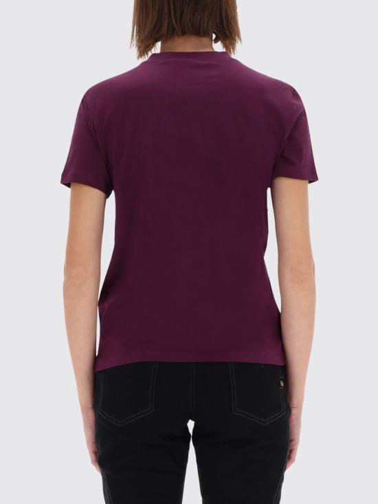 25FW 베르사체 반팔 티셔츠 79HAHT05CJ03T 317 Burgundy - VERSACE