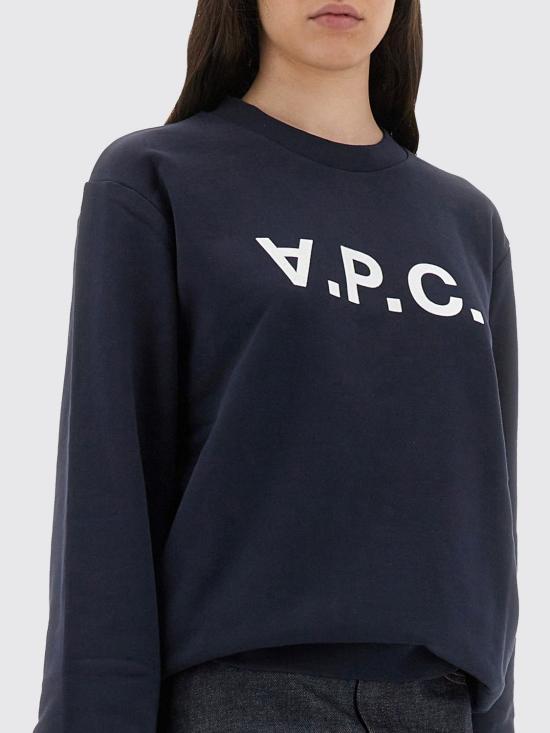 25FW 아페쎄 스탠다드 그랜드 VPC 스웨트 셔츠 COHBNM27907 TIQ Navy - A.P.C.