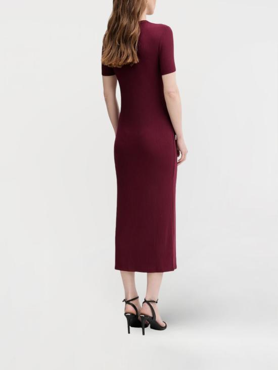 25FW 캘빈클라인 롱 원피스 LV044C902G VLP Burgundy - CALVIN KLEIN