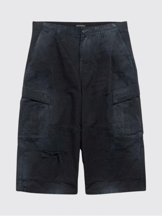 26SS 발렌시아가 크롭 카고 팬츠 864354TQP13 1000 Black