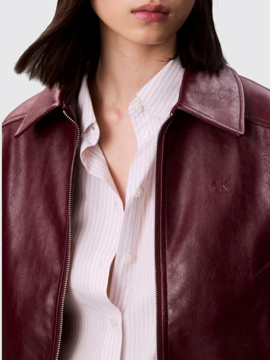 25FW 캘빈클라인 자켓 LV047C518G VLP Burgundy - CALVIN KLEIN