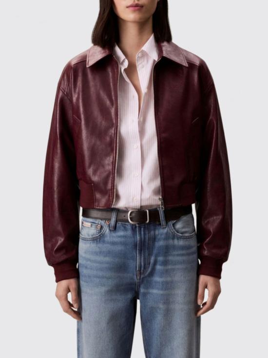 25FW 캘빈클라인 자켓 LV047C518G VLP Burgundy