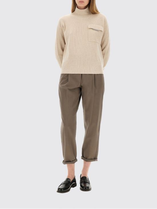 25FW 브루넬로 쿠치넬리 스웨터 M12721704P CN058 Beige - BRUNELLO CUCINELLI