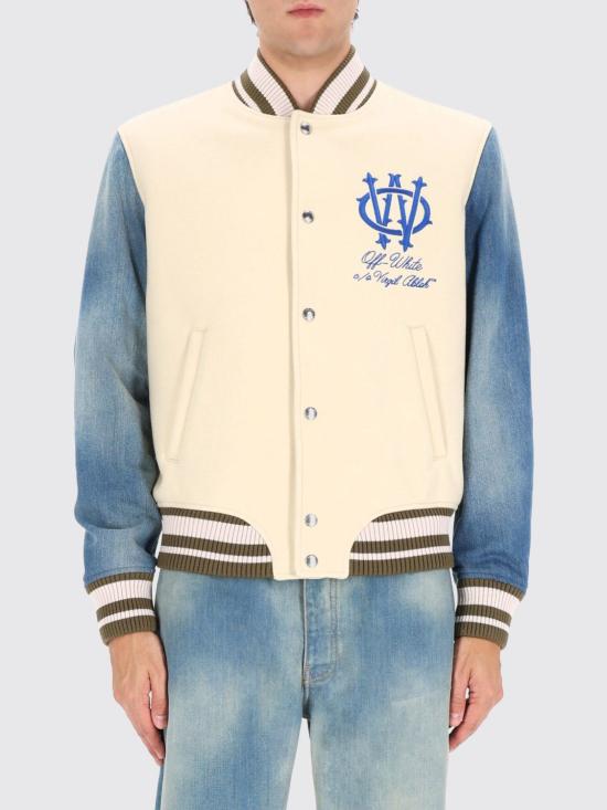 25FW 오프화이트 코트 OMEH053F25FAB004 1746 Cream - OFF WHITE