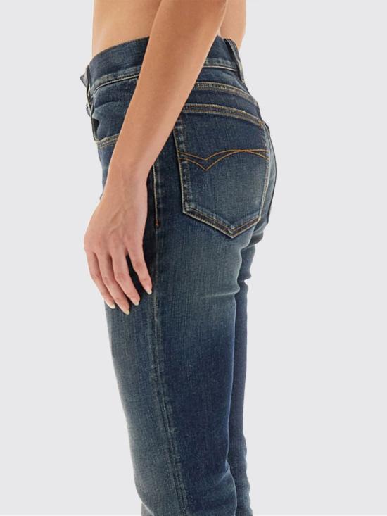 25FW 발렌시아가 슬림 핏 부츠컷 팬츠 838692TSWC4 5002 Blue - BALENCIAGA