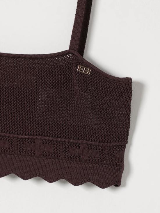 26SS [키즈] 엘리자베타프랜치 티셔츠 EFMA192CFL109 6028 Brown - ELISABETTA FRANCHI