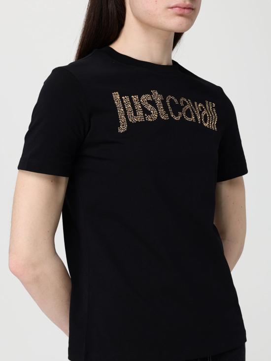 26SS 저스트까발리 반팔 티셔츠 80PAHE21CJ110 G89 Black - JUST CAVALLI