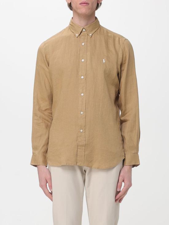 26SS 폴로 랄프로렌 긴팔 셔츠 710966294 511 Beige