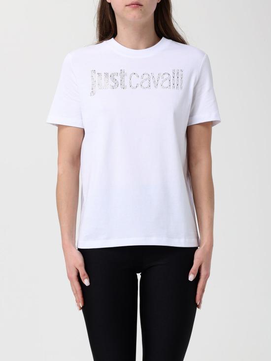 26SS 저스트까발리 반팔 티셔츠 80PAHE21CJ110 LA3 White