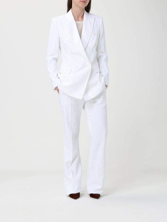 26SS 막스마라 스트레이트 팬츠 2611131052600 001 White - MAX MARA