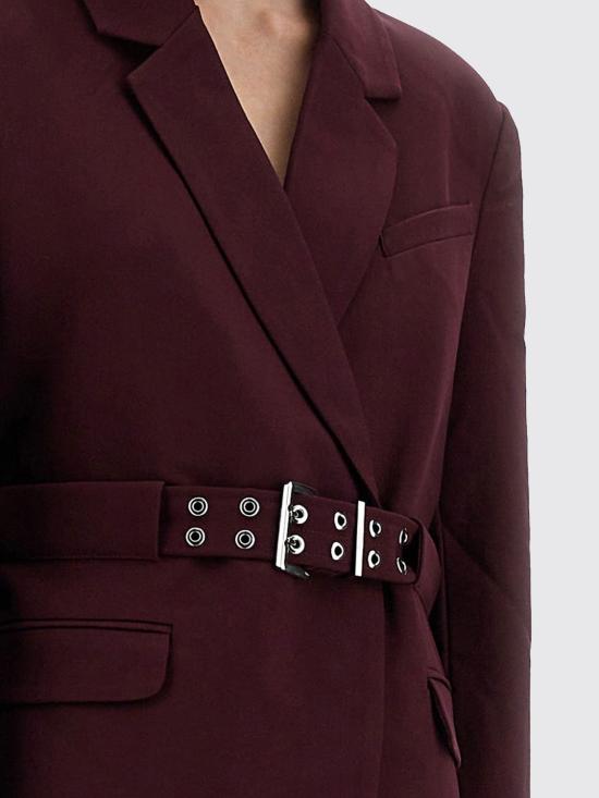 25FW 가니 수트 자켓 W0403 431 Burgundy - GANNI