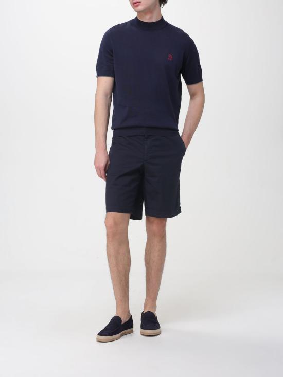 26SS 브루넬로 쿠치넬리 숏팬츠 M289LU0010 C2517 Blue - BRUNELLO CUCINELLI