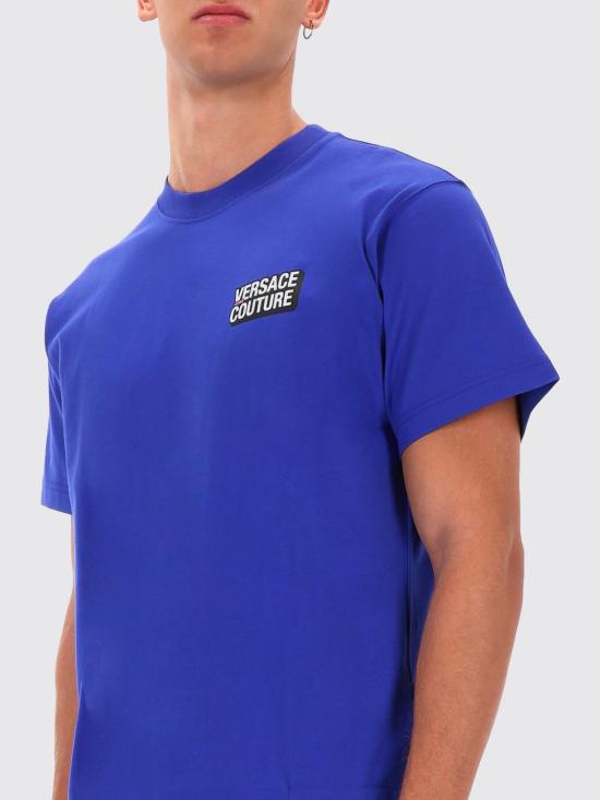 25FW 베르사체 반팔 티셔츠 79GAHP10CJ01P 289 Blue - VERSACE
