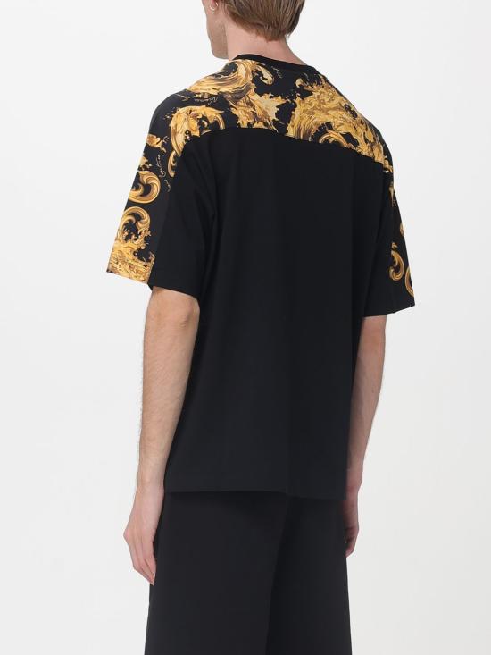 26SS 베르사체 반팔 티셔츠 80GAH610JS543 G89 Black 1 - VERSACE