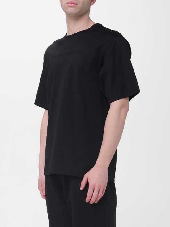 26SS 돌체앤가바나 반팔 티셔츠 G8PN9ZHU7H8 N0000 Black - DOLCE & GABBANA