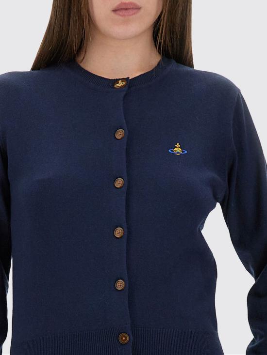 25FW 비비안웨스트우드 BEA 베아 니트 가디건 1803002PY001V K410 Blue - VIVIENNE WESTWOOD