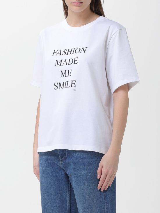 26SS 빅토리아 베컴 반팔 티셔츠 1226JTS007458A 9831 White - VICTORIA BECKHAM