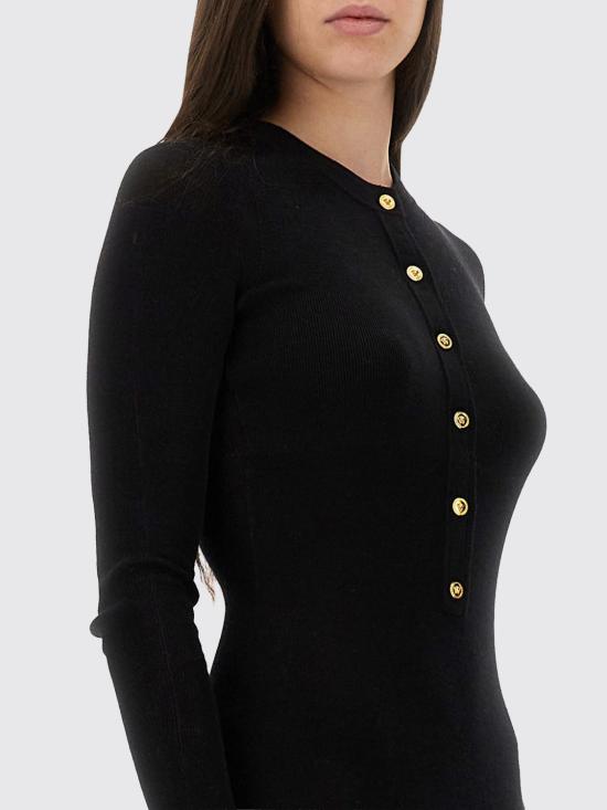 25FW 베르사체 롱 원피스 10203581A16171 1B000 Black - VERSACE