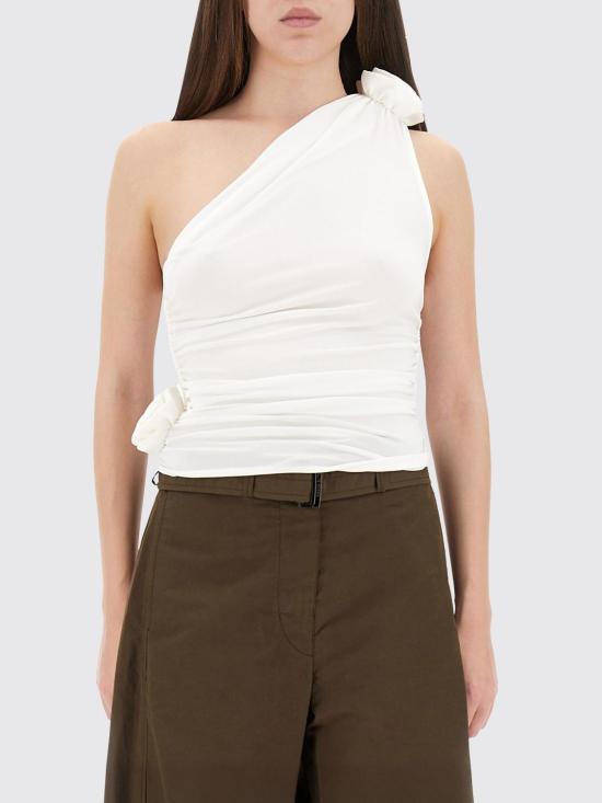 25FW 마그다뷰트림 탑 241423 CREAM White