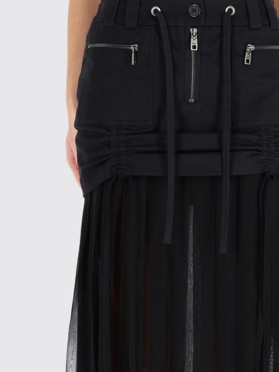 25FW 돌체앤가바나 미디 스커트 F4DAOTGDDHV N0000 Black - DOLCE & GABBANA