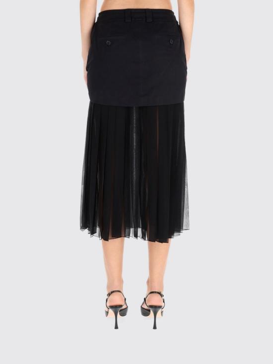 25FW 돌체앤가바나 미디 스커트 F4DAOTGDDHV N0000 Black - DOLCE & GABBANA