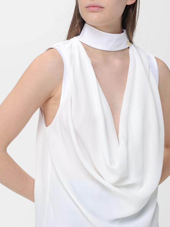 26SS 엘리자베타프랜치 탑 CA13461E2 360 Ivory - ELISABETTA FRANCHI