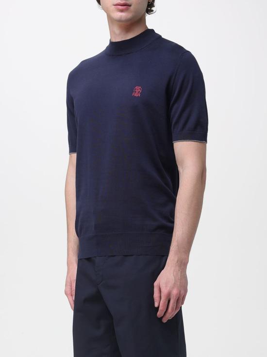 26SS 브루넬로 쿠치넬리 스웨터 M29800104 CW425 Blue - BRUNELLO CUCINELLI