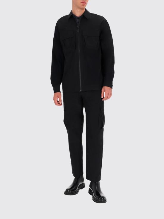 25FW 베르사체 스트레이트 팬츠 79GAAD03CQ10D 899 Black - VERSACE