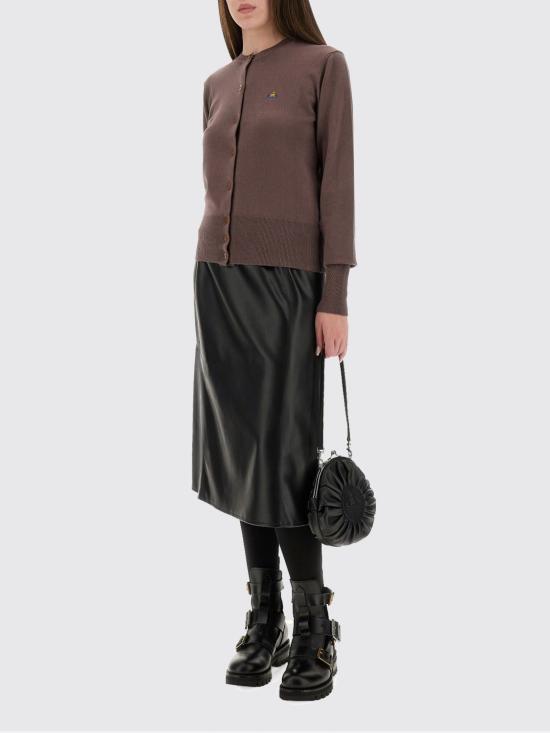25FW 비비안웨스트우드 BEA 베아 니트 가디건 1803002PY001V D408 Brown - VIVIENNE WESTWOOD