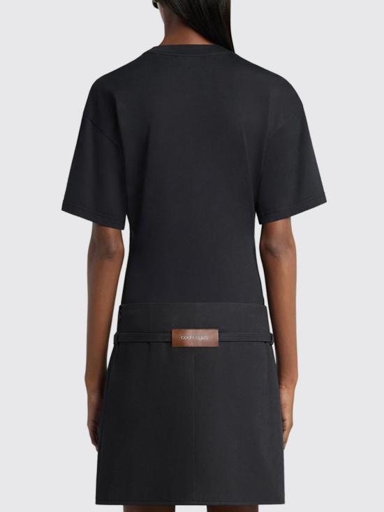 26SS 쿠레쥬 반팔 티셔츠 226JTS168JS0233 9999 Black - COURREGES