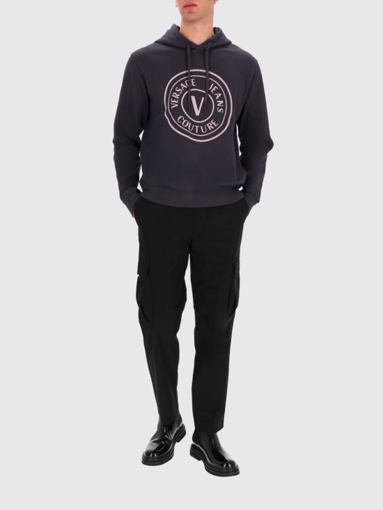 25FW 베르사체 긴팔 티셔츠 79GAIE06CF02E 831 Grey