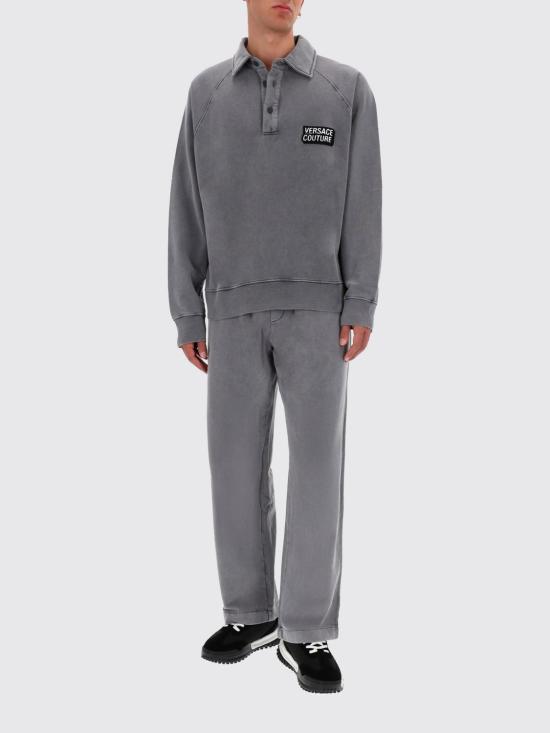 25FW 베르사체 스트레이트 팬츠 79GAAE00CF00E 831 Grey - VERSACE