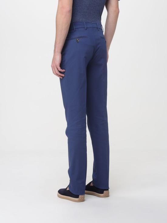 26SS 브루넬로 쿠치넬리 코튼 스트래치 미드 라이즈 슬림 핏 치노 M289LI1770 C6049 Denim - BRUNELLO CUCINELLI