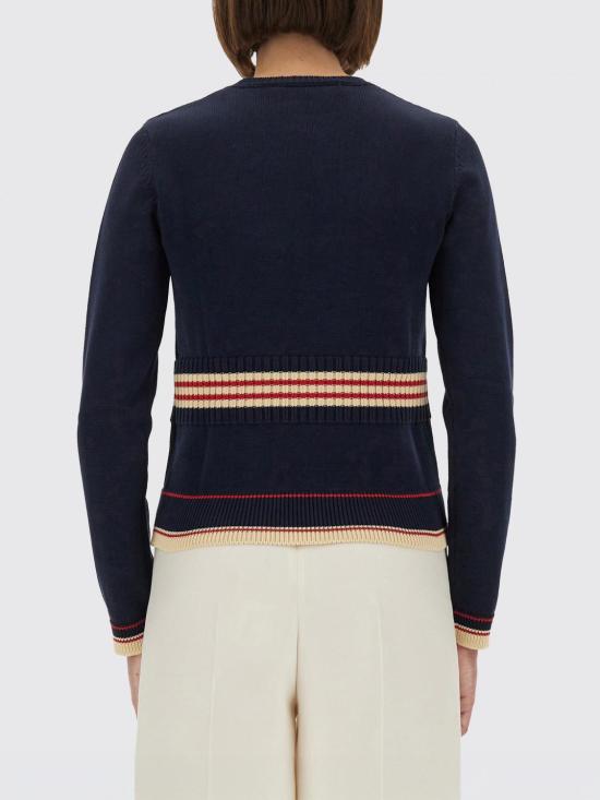 25FW 발렌티노 가라바니 스웨터 7B3KC66Q9HM 0W6 Navy - VALENTINO GARAVANI