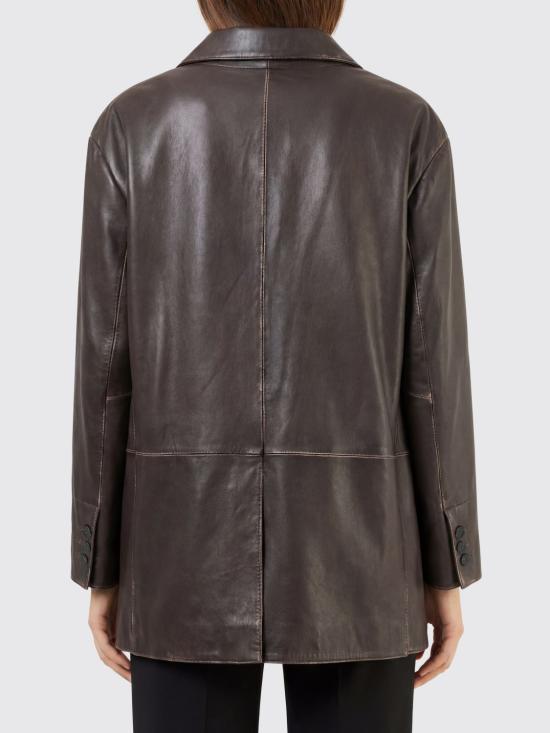 26SS 위켄드막스마라 가죽 자켓 2615441041600 001 Brown - WEEKEND MAX MARA