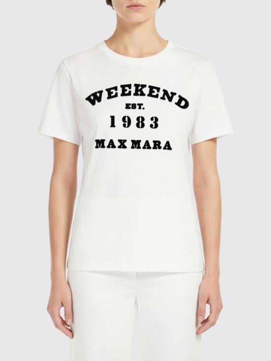 26SS 위켄드막스마라 반팔 티셔츠 2615971051600 006 White