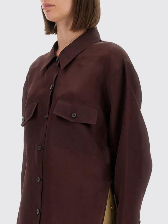 25FW 케이트 셔츠 24043002 599 Burgundy - KHAITE