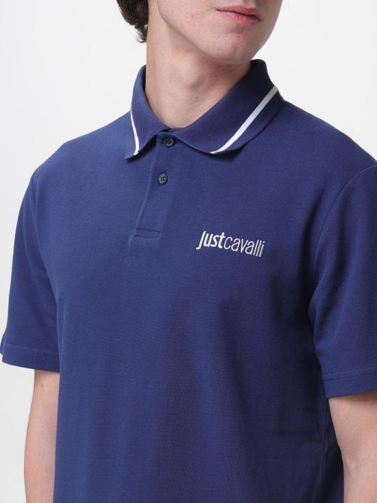 26SS 저스트까발리 폴로 티셔츠 80OAGT12CJ506 204 Blue - JUST CAVALLI