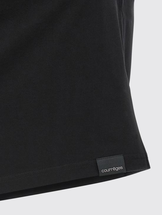 25FW 쿠레쥬 반팔 티셔츠 325JTS209JS0233 9999 Black - COURREGES