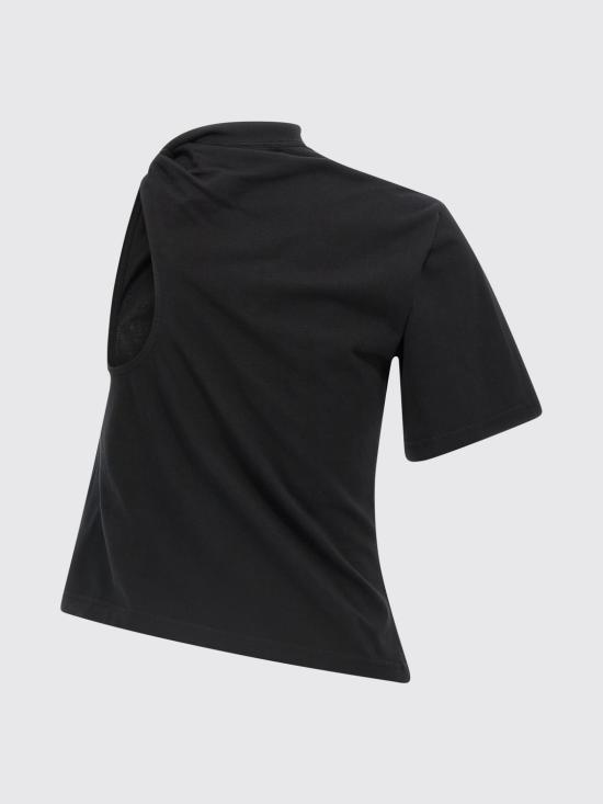 25FW 쿠레쥬 반팔 티셔츠 325JTS209JS0233 9999 Black - COURREGES