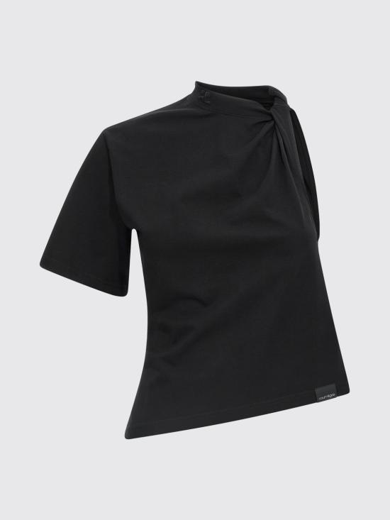 25FW 쿠레쥬 반팔 티셔츠 325JTS209JS0233 9999 Black